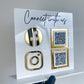 QR Code Social Media Sign | Instagram Sign | Facebook Sign | Acrylic Business Sign