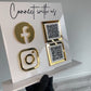 QR Code Social Media Sign | Instagram Sign | Facebook Sign | Acrylic Business Sign
