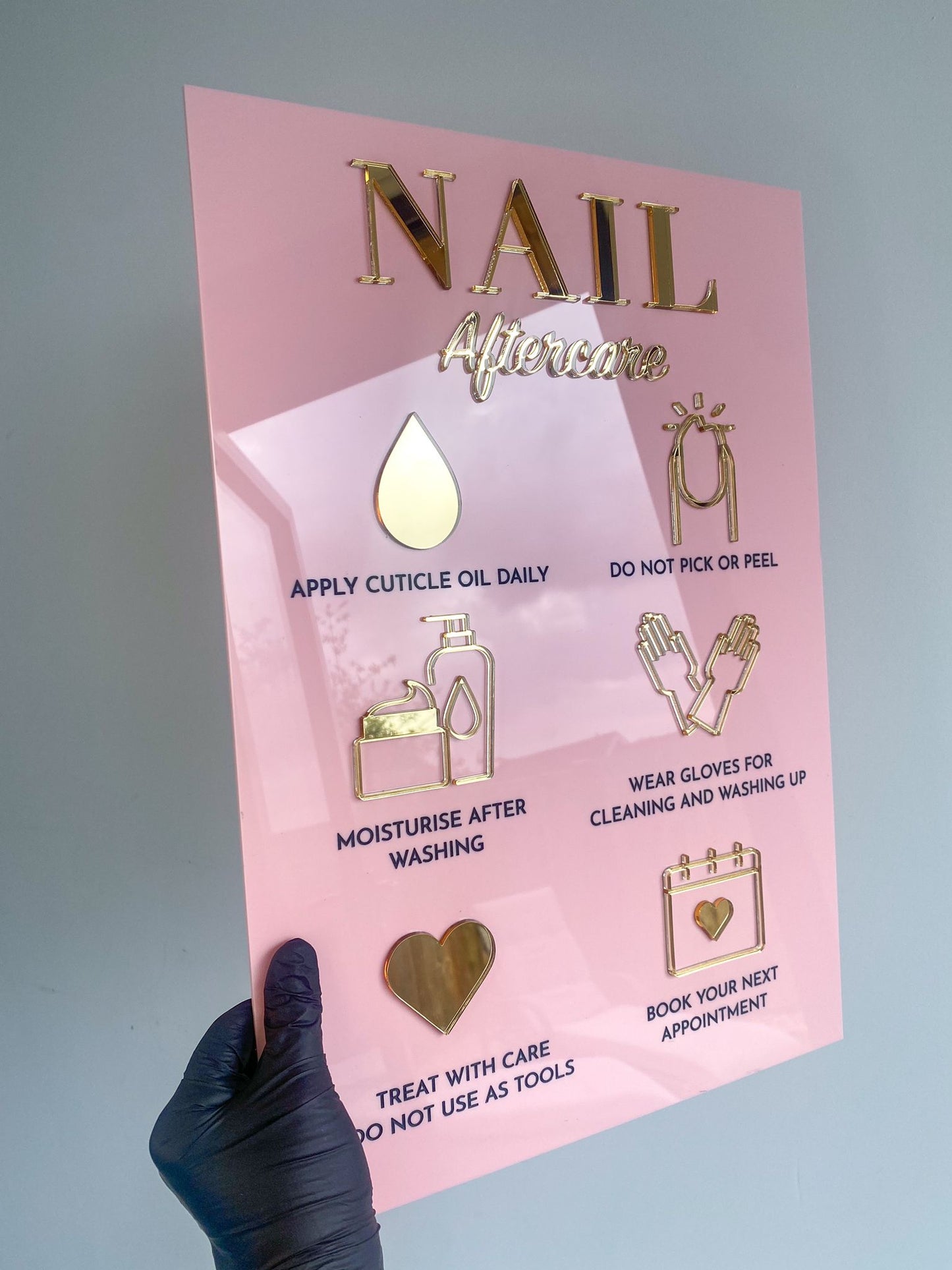 Aftercare Advice Sign | Nails