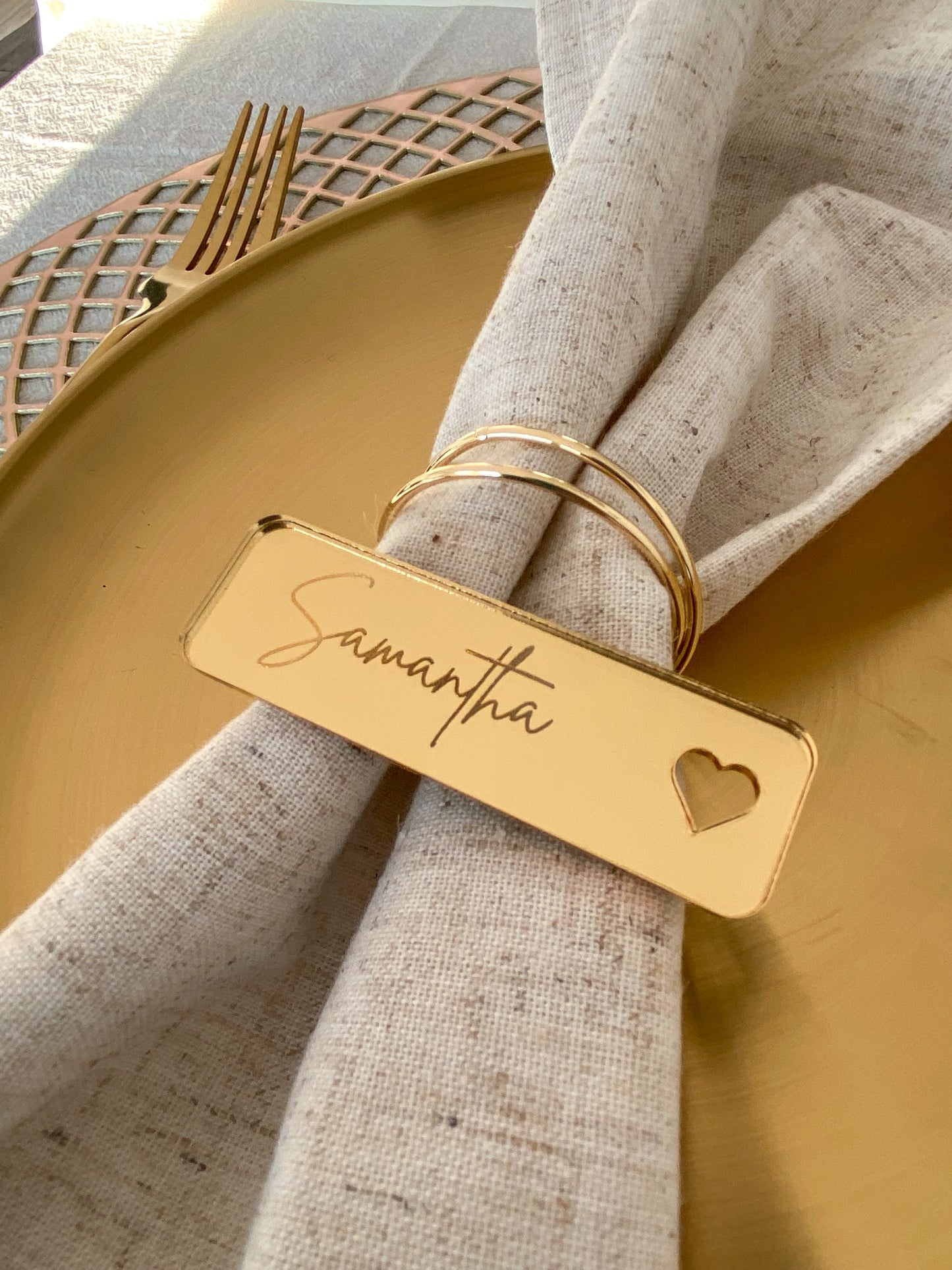 Wedding Place Name Setting | Heart Detail