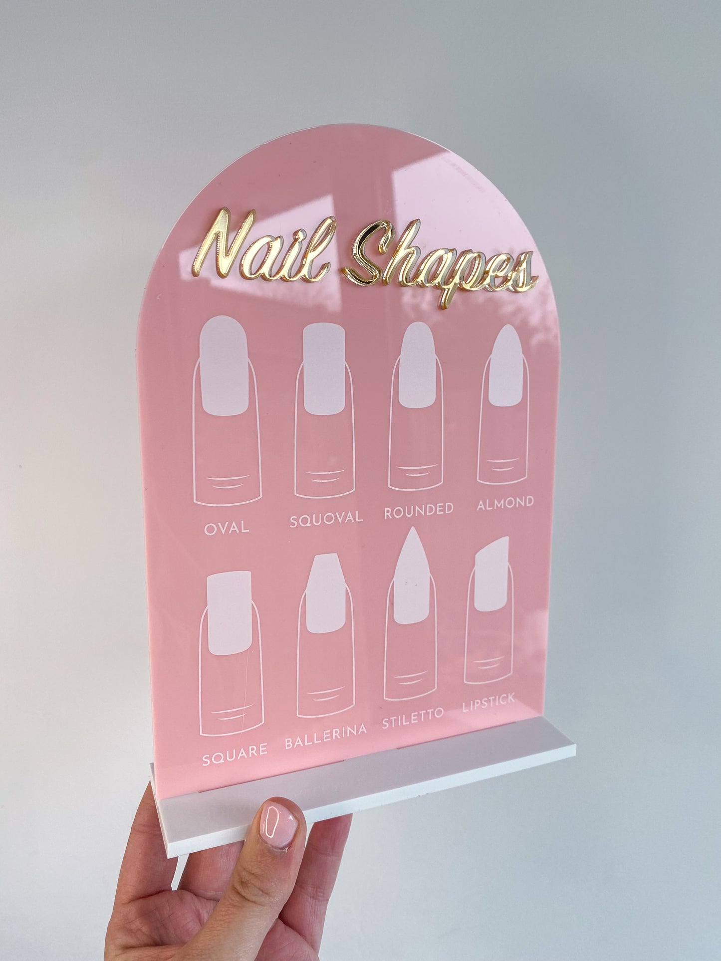 Nail Shape Sign | Sign & Stand