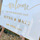 Acrylic Wedding Sign | Welcome Sign