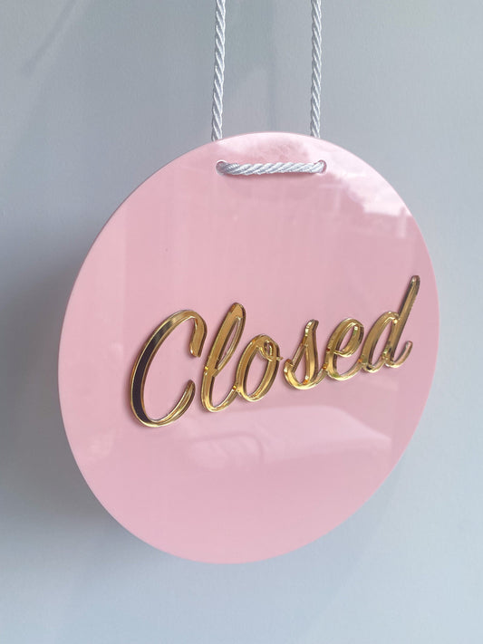 Acrylic Business Sign | Open Closed Sign
