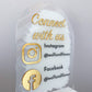 Social Media Sign | Acrylic Business Sign Hand Painted