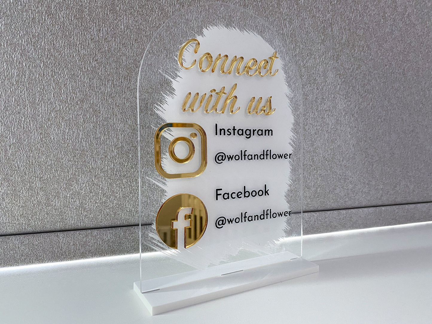 Acrylic business plaque SIGN24H ™👉 Only professionals