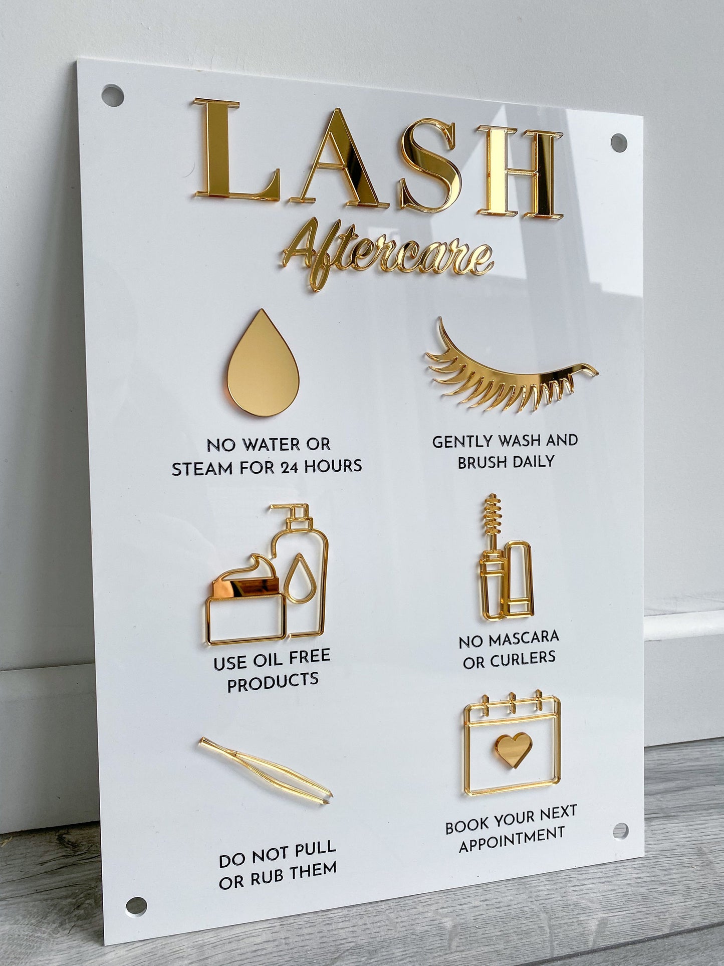 Aftercare Advice Sign | Lash